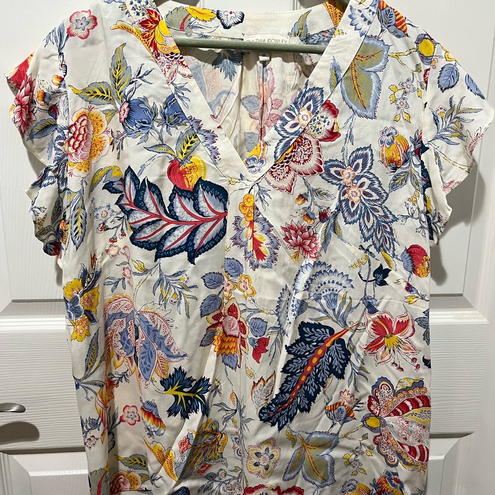 Cynthia Rowley Multicolor Floral Blouse